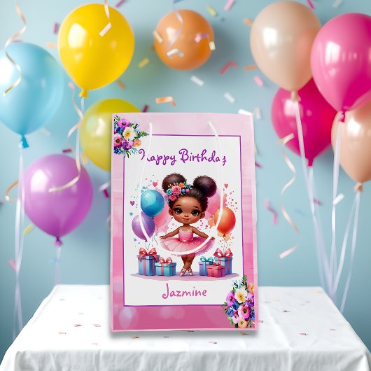 Ballet Themed Girl's Birthday Party Mittlere Geschenktüte