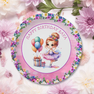 Ballet Themed Girl's Birthday Party Pappteller