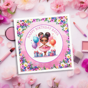 Ballet Themed Girl's Birthday Party Serviette