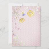 Ballet Toe Shoes Wildblumen Geburtstag Einladung (Rückseite)
