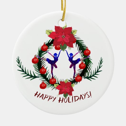 Ballet Winter Feiertage Kunst Keramik Ornament (Vorne)