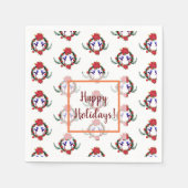 Ballet Winterurlaub Serviette (Vorderseite)