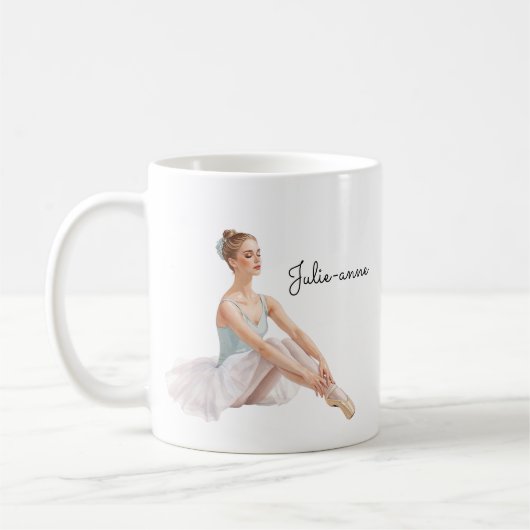Ballet Woman Personalisiert Kaffeetasse (Links)