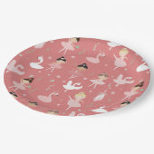 Ballet, Women & Girls, Niedliches Ballet Swan Must Pappteller (Schrägansicht)