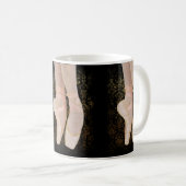 Ballet Zehenschuhe - Black Pink Gold Kaffeetasse (VorderseiteRechts)