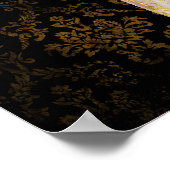 Ballet Zehenschuhe - Black Pink Gold Poster (Ecke)