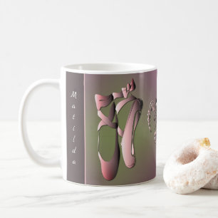 Ballet Zehenschuhe mit Monogramm Kaffeetasse