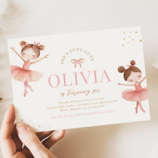 Ballet zum Geburtstag Einladung