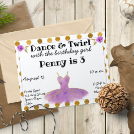 Ballet zum Geburtstag Einladung
