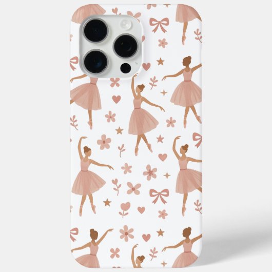 Balletcore-Blumendesign für Tanz Case-Mate iPhone Hülle (Rückseite)