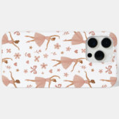 Balletcore-Blumendesign für Tanz Case-Mate iPhone Hülle (Rückseite (Horizontal))