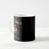 Balletcore Raccoon Born To Dilly Dally Raccoon Lov Kaffeetasse (Vorderseite Links)