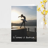 Balletkarte 1 karte (Gelbe Blume)