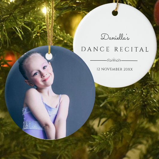 Ballett-Abschlussfoto mit Text  Keramik Ornament