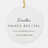 Ballett-Abschlussfoto mit Text  Keramik Ornament (Vorne)