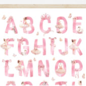 Ballett-Alphabet ABC Poster Kinderzimmer Dekoratio