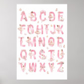 Ballett-Alphabet ABC Poster Kinderzimmer Dekoratio (Vorne)