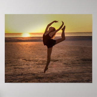Ballett am Strand Poster