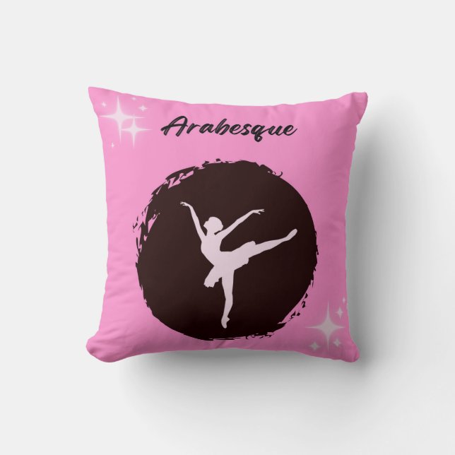 Ballett-Arabesque-Kissen Kissen (Vorderseite)