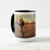 Ballett auf der Strand-Tasse Tasse (Vorderseite Links)