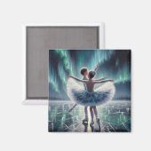 Ballett auf Eis Magnet (Vorderseite/Rückseite)