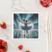 Ballett auf Eis Serviette (Beispiel)