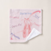 Ballett-Ausdrücke Badhandtuch Set (Waschlappen)