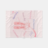 Ballett-Ausdrücke Fleecedecke (Vorderseite (Horizontal))