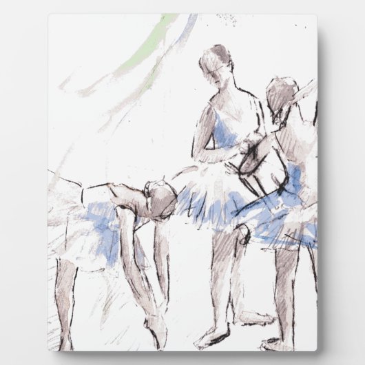 Ballett Ballerina Fotoplatte (Vorderseite)