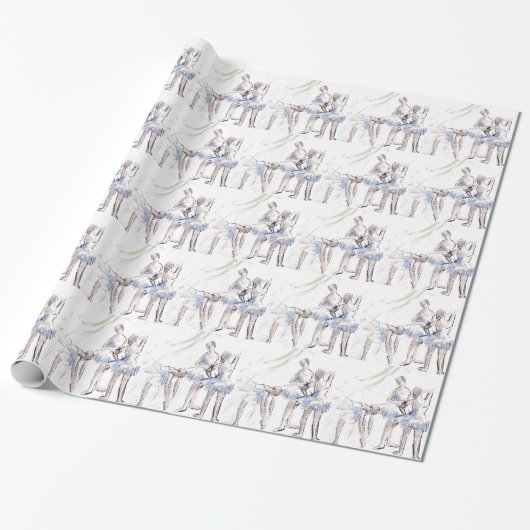 Ballett Ballerina Geschenkpapier (Ungerollt)