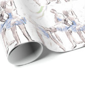 Ballett Ballerina Geschenkpapier (Rolleneckpunkt)