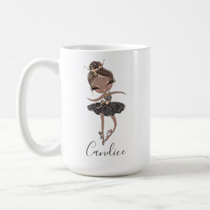 Ballett-Ballerina-Mädchen personalisiertes Geburts Kaffeetasse