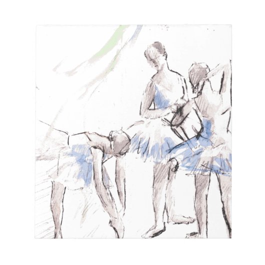 Ballett Ballerina Notizblock (Vorderseite)