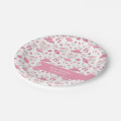 Ballett Ballerina Pink Party Teller, 7" Pappteller (Schrägansicht)