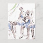 Ballett Ballerina Postkarte (Vorderseite)