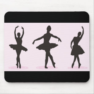 Ballett-Ballerina-Silhouette-Mauspad Mousepad