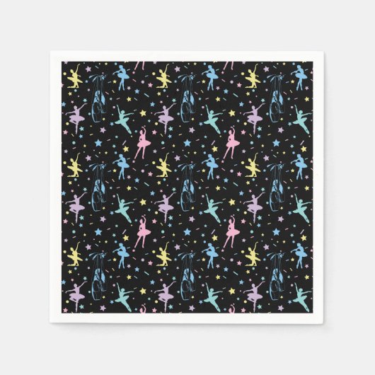 Ballett - Ballerina Tanzschuhe Serviette (Vorderseite)
