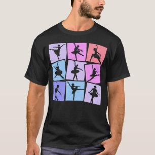 Ballett-Ballerinen Tänzerinnen Mädchen T-Shirt