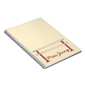 Ballett Barance Tanzlehrer Personalisiert Ballerin Notizblock (Rechte Seite)