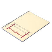 Ballett Barance Tanzlehrer Personalisiert Ballerin Notizblock (Linke Seite)