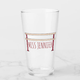 Ballett Barre Personalisiert Tanzlehrer Ballerina Glas