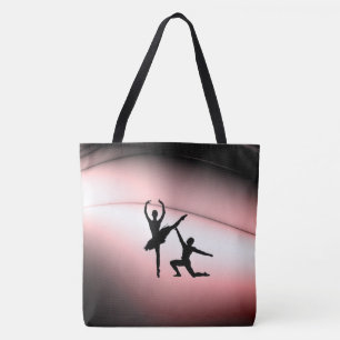 Ballett Couple Dance Pink Accent Tote Bag Tasche