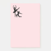 Ballett Couple Dance Pink Post-it Klebezettel (Vorderseite)