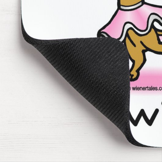 Ballett-Dackel-Hund Mousepad (Ecke)