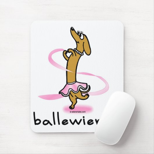 Ballett-Dackel-Hund Mousepad (Mit Mouse)