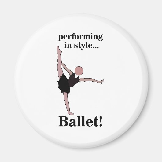 Ballett Darstellend im Stil Ballerina Dancer Magnet (Vorne)