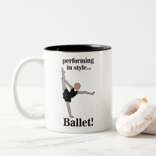 Ballett Darstellend im Stil Ballerina Dancer Zweifarbige Tasse
