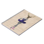 Ballett Dealer in Blau Notizblock (Linke Seite)