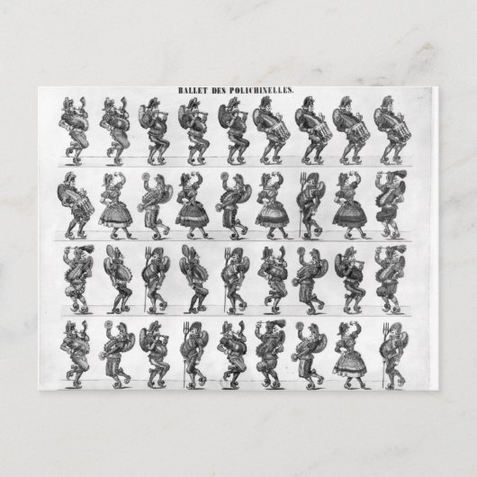 Ballett der Polichinelles Postkarte (Vorderseite)