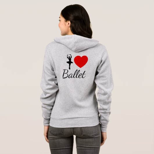 Ballett des Herzens I Hoodie (Schwarz voll)